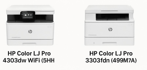 HP Color LaserJet Pro 4303dw WiFi vs HP Color LaserJet Pro 3303fdn