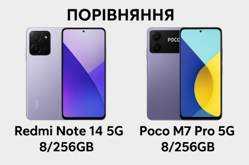 Xiaomi Redmi Note 14 5G vs Xiaomi Poco M7 Pro 5G