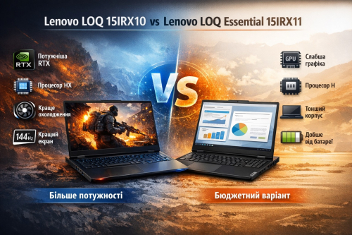 Ноутбук Lenovo LOQ 15IRX10 vs LOQ Essential 15IRX11