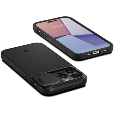 Чохол до моб. телефона Spigen Apple iPhone 14 Pro Optik Armor MagFit, Black (ACS04993)