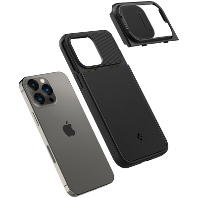 Чохол до моб. телефона Spigen Apple iPhone 14 Pro Optik Armor MagFit, Black (ACS04993)