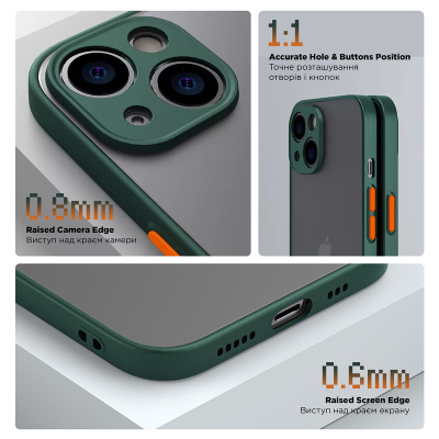 Чохол до мобільного телефона Armorstandart Frosted Matte Xiaomi Redmi 13 4G Dark Green (ARM78269)