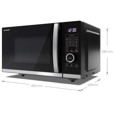Мікрохвильова піч Sharp YC-QC254AE-B