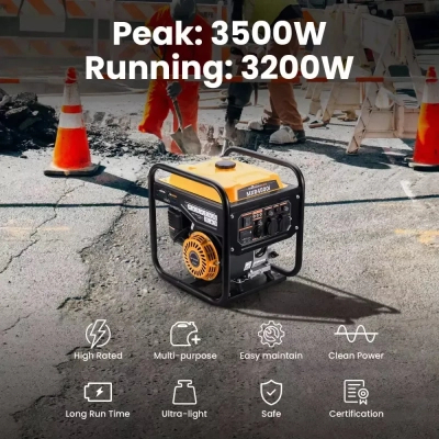 Генератор maXpeedingRODS MXR4500i (3,5 kW), 220V, 50Hz, 7.5л, ручний запуск (mxr4500i)