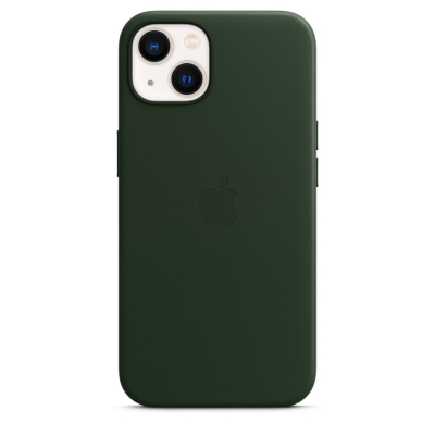 Чохол до моб. телефона Apple iPhone 13 Leather Case with MagSafe - Sequoia Green, Model A (MM173ZE/A)