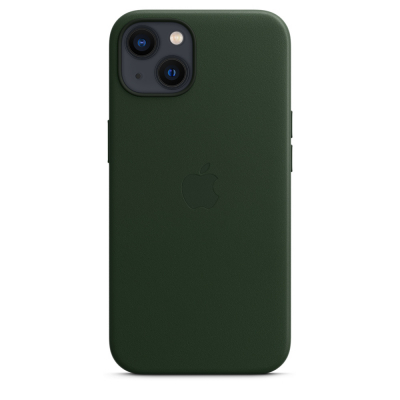 Чохол до моб. телефона Apple iPhone 13 Leather Case with MagSafe - Sequoia Green, Model A (MM173ZE/A)