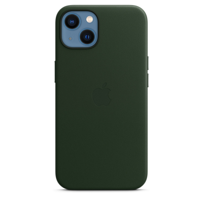 Чохол до моб. телефона Apple iPhone 13 Leather Case with MagSafe - Sequoia Green, Model A (MM173ZE/A)