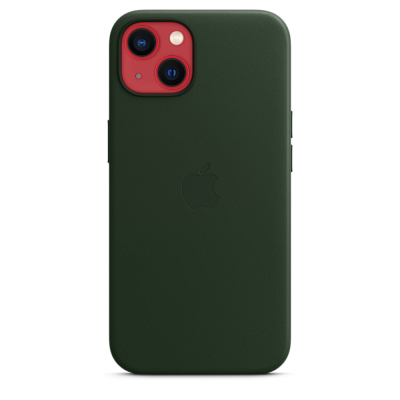 Чохол до моб. телефона Apple iPhone 13 Leather Case with MagSafe - Sequoia Green, Model A (MM173ZE/A)