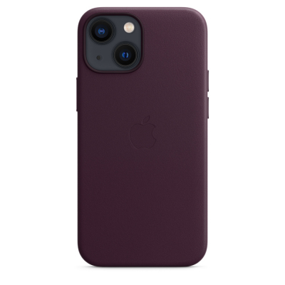 Чохол до моб. телефона Apple iPhone 13 mini Leather Case with MagSafe - Dark Cherry, Mode (MM0G3ZE/A)