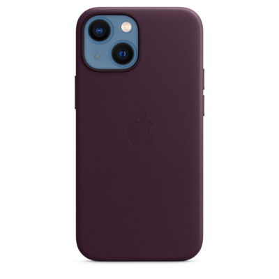 Чохол до моб. телефона Apple iPhone 13 mini Leather Case with MagSafe - Dark Cherry, Mode (MM0G3ZE/A)