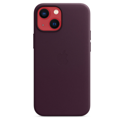 Чохол до моб. телефона Apple iPhone 13 mini Leather Case with MagSafe - Dark Cherry, Mode (MM0G3ZE/A)