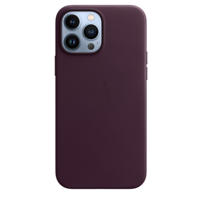Чохол до моб. телефона Apple iPhone 13 Pro Max Leather Case with MagSafe - Dark Cherry, M (MM1M3ZE/A)