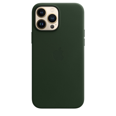 Чохол до моб. телефона Apple iPhone 13 Pro Max Leather Case with MagSafe - Sequoia Green, (MM1Q3ZE/A)