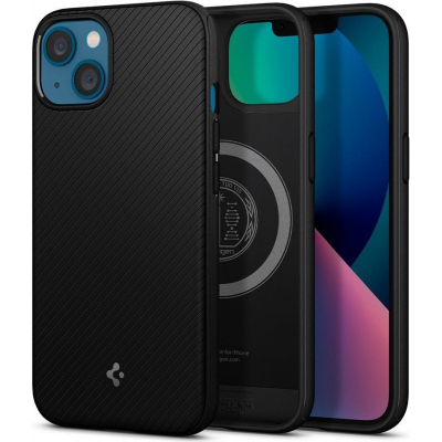 Чохол до мобільного телефона Spigen Spigen Apple iPhone 13 Mag Armor, Matte Black (ACS03546)