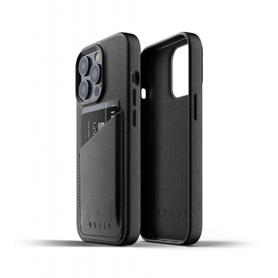 Чохол до моб. телефона Mujjo Apple iPhone 13 Pro Wallet Full Leather, Black (MUJJO-CL-016-BK)