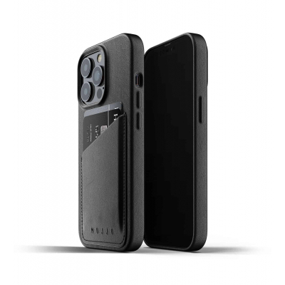 Чохол до моб. телефона Mujjo Apple iPhone 13 Pro Wallet Full Leather, Black (MUJJO-CL-016-BK)