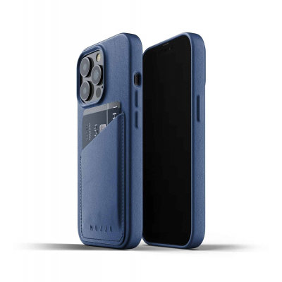 Чохол до моб. телефона Mujjo Apple iPhone 13 Pro Wallet Full Leather, Monaco Blue (MUJJO-CL-016-BL)