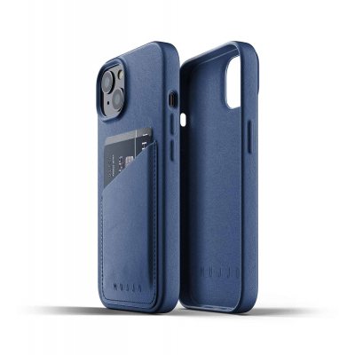 Чохол до моб. телефона Mujjo Apple iPhone 13 Wallet Full Leather, Monaco Blue (MUJJO-CL-022-BL)