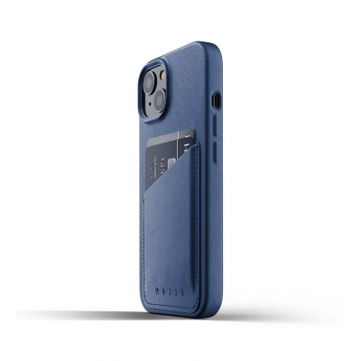 Чохол до моб. телефона Mujjo Apple iPhone 13 Wallet Full Leather, Monaco Blue (MUJJO-CL-022-BL)