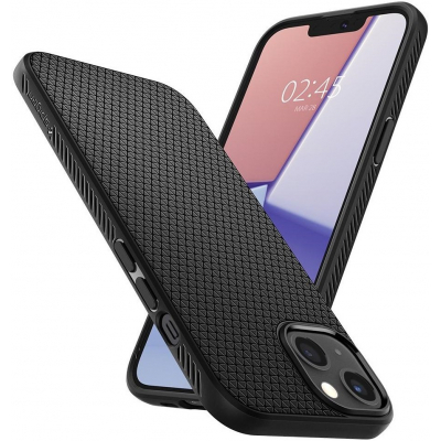 Чохол до моб. телефона Spigen Apple iPhone 13 Liquid Air, Matte Black (ACS03519)