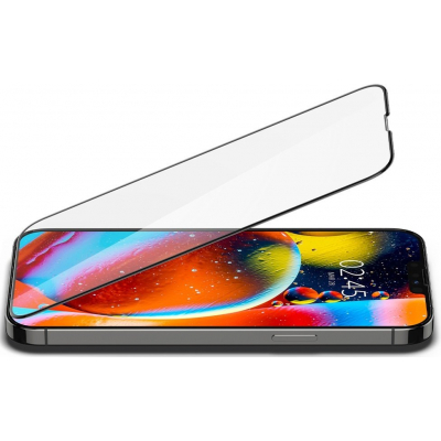 Скло захисне Spigen Apple iPhone 13 Pro Max tR Slim FCHD, Black (1Pack) (AGL03383)