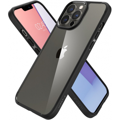 Чохол до моб. телефона Spigen Apple iPhone 13 Pro Crystal Hybrid, Matte Black (ACS03300)