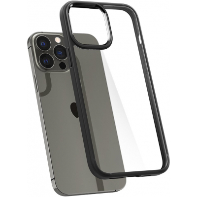 Чохол до моб. телефона Spigen Apple iPhone 13 Pro Crystal Hybrid, Matte Black (ACS03300)