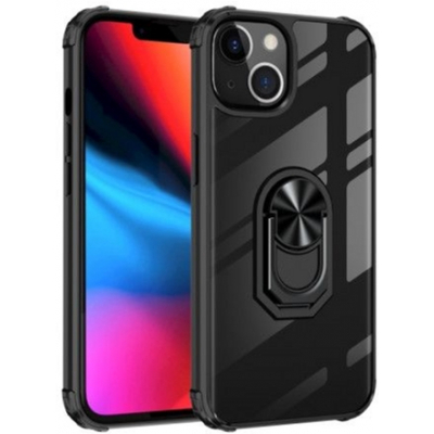Чохол до моб. телефона Drobak Magnetic Ring Case with Airbag для Apple iPhone 13 Black (707019)